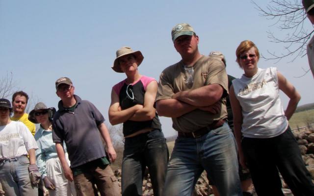 Some of the members of the Crieff 'team'.